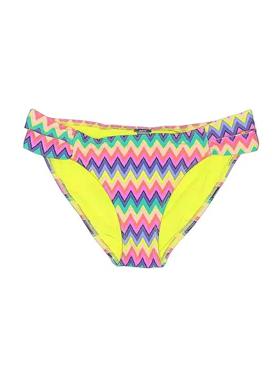 Pre-owned Aerie Swimsuit Bottoms In Yellow