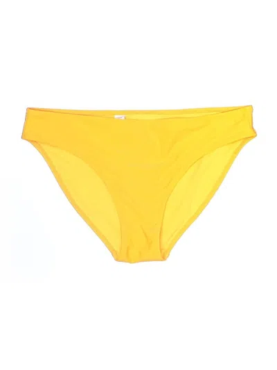 Pre-owned Aerie Swimsuit Bottoms In Yellow