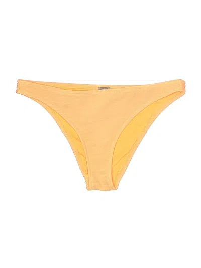 Pre-owned Aerie Swimsuit Bottoms In Yellow