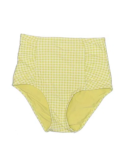 Pre-owned Aerie Swimsuit Bottoms In Yellow