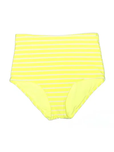 Pre-owned Aerie Swimsuit Bottoms In Yellow