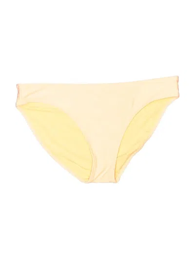 Pre-owned Aerie Swimsuit Bottoms In Yellow
