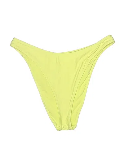 Pre-owned Aerie Swimsuit Bottoms In Yellow