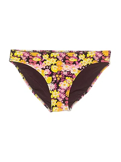 Pre-owned Aerie Swimsuit Bottoms In Yellow