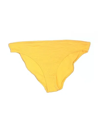 Pre-owned Aerie Swimsuit Bottoms In Yellow