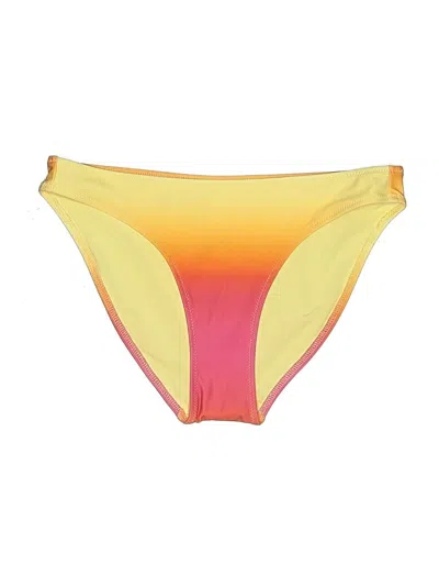 Pre-owned Aerie Swimsuit Bottoms In Yellow