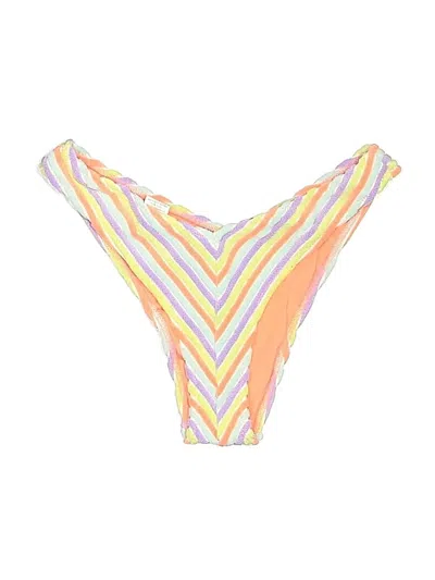 Pre-owned Aerie Swimsuit Bottoms In Yellow