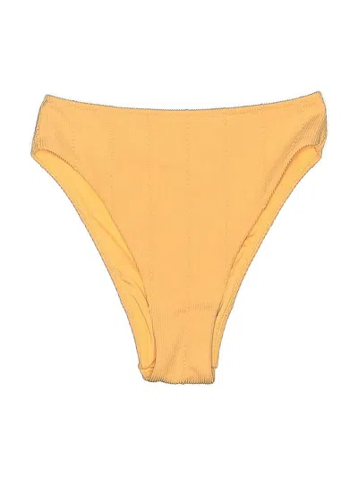 Pre-owned Aerie Swimsuit Bottoms In Yellow