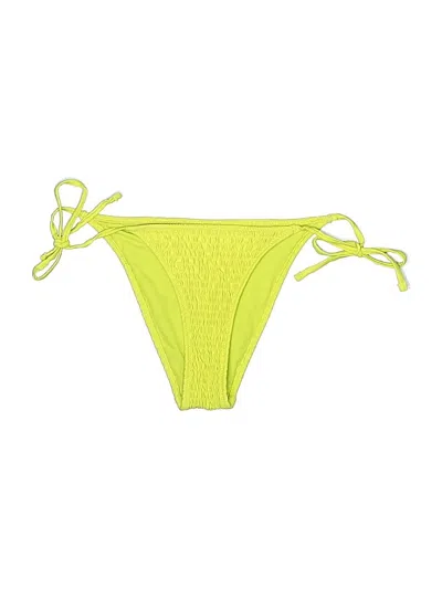 Pre-owned Aerie Swimsuit Bottoms In Yellow