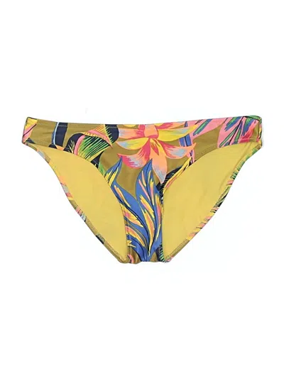 Pre-owned Aerie Swimsuit Bottoms In Yellow