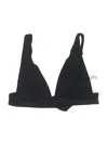 Aerie Swimsuit Top Black Solid Pattern Swimwear In Black