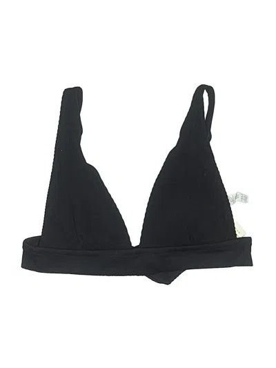 Aerie Swimsuit Top Black Solid Pattern Swimwear