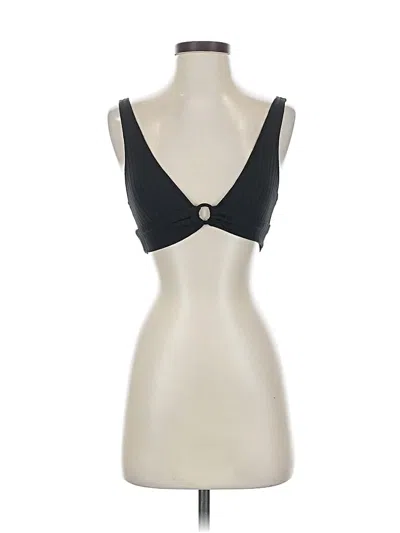 Pre-owned Aerie Swimsuit Top Black Sweetheart Neckline Swimwear