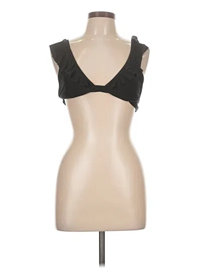 Pre-owned Aerie Swimsuit Top Black Sweetheart Neckline Swimwear
