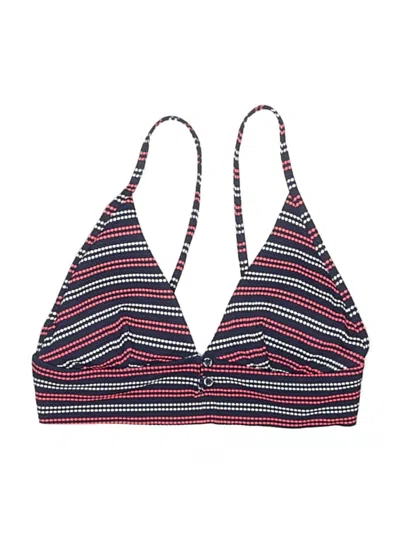 Pre-owned Aerie Swimsuit Top Blue Print Pattern Swimwear