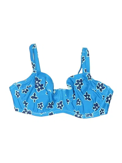 Pre-owned Aerie Swimsuit Top Blue Swimwear