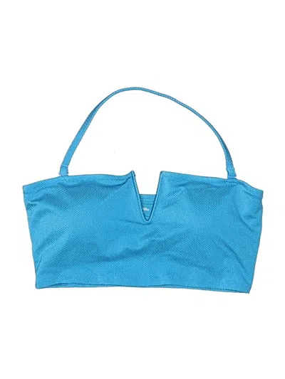 Pre-owned Aerie Swimsuit Top Blue Swimwear