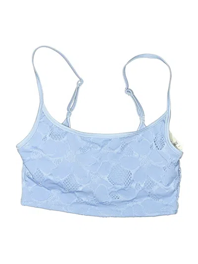Pre-owned Aerie Swimsuit Top Blue Swimwear