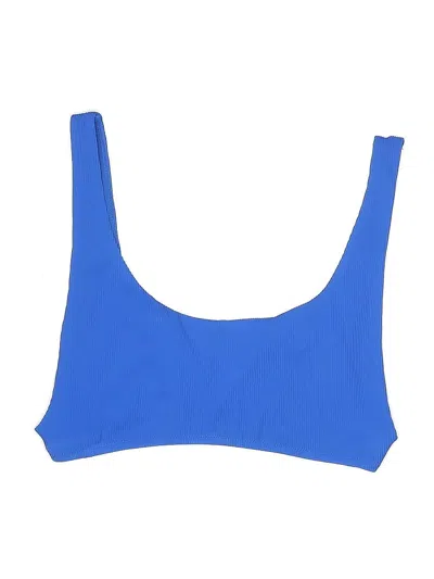 Pre-owned Aerie Swimsuit Top Blue Swimwear