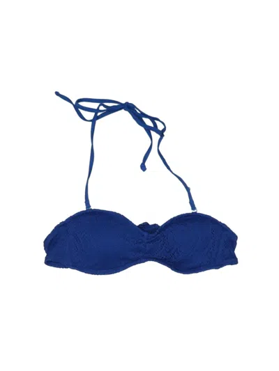 Pre-owned Aerie Swimsuit Top Blue Swimwear