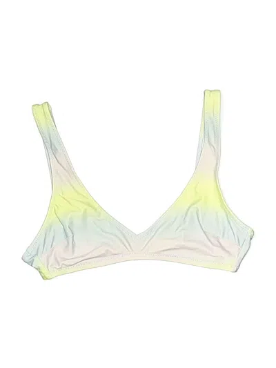 Pre-owned Aerie Swimsuit Top Blue Tie-dye Pattern Swimwear