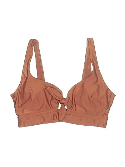 Pre-owned Aerie Swimsuit Top Brown Swimwear
