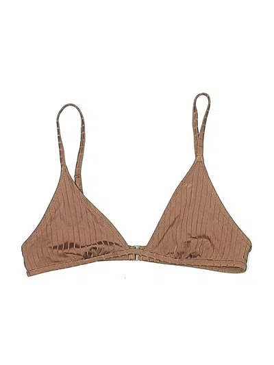 Pre-owned Aerie Swimsuit Top Brown Swimwear