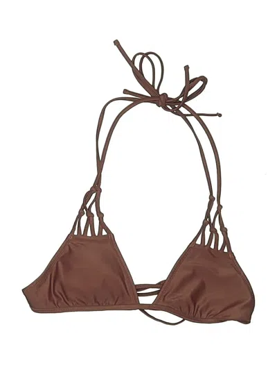 Pre-owned Aerie Swimsuit Top Brown Swimwear