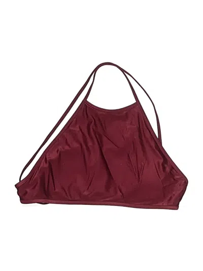 Pre-owned Aerie Swimsuit Top Burgundy Swimwear