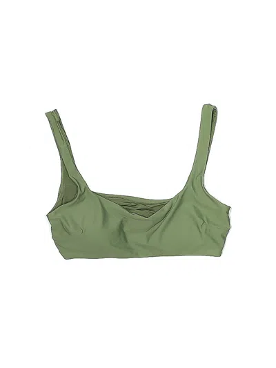 Pre-owned Aerie Swimsuit Top Green Swimwear
