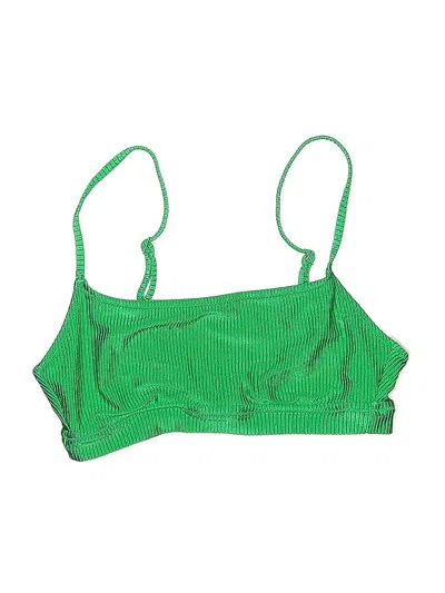 Pre-owned Aerie Swimsuit Top Green Swimwear