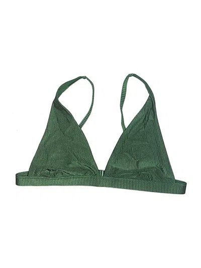 Pre-owned Aerie Swimsuit Top Green Swimwear