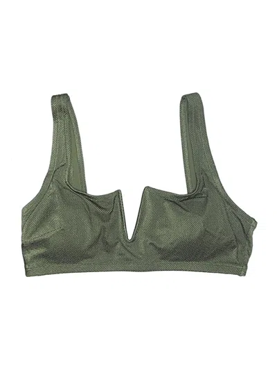 Pre-owned Aerie Swimsuit Top Green Swimwear