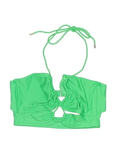 Pre-owned Aerie Swimsuit Top Green Swimwear