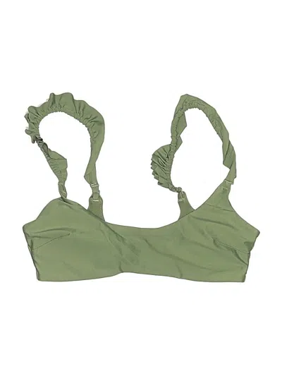 Pre-owned Aerie Swimsuit Top Green Swimwear