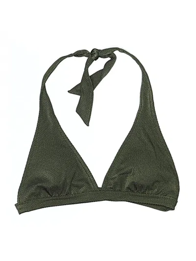 Pre-owned Aerie Swimsuit Top Green Swimwear