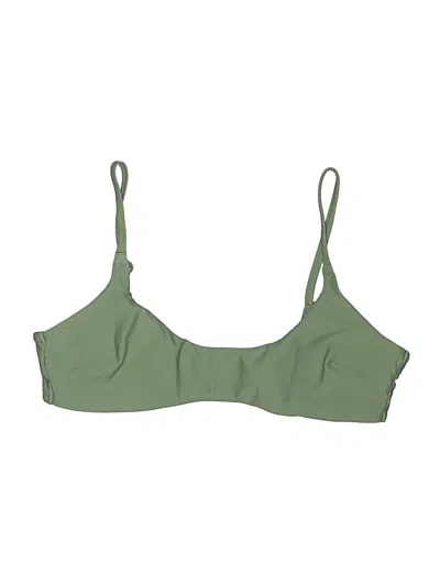 Pre-owned Aerie Swimsuit Top Green Swimwear