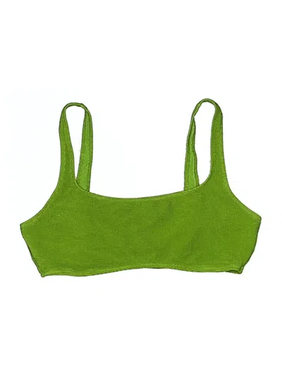 Pre-owned Aerie Swimsuit Top Green Swimwear