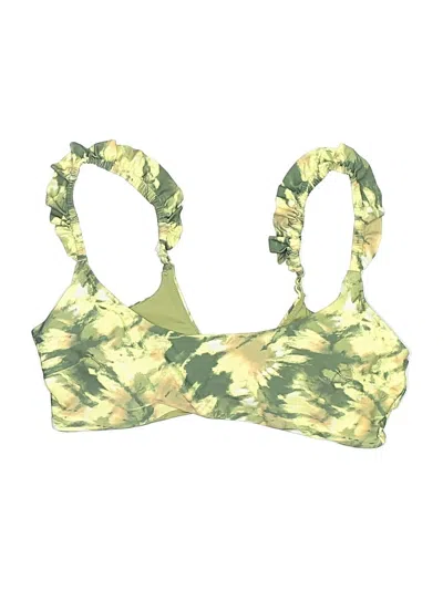 Aerie Swimsuit Top Green Tie-dye Pattern Swimwear