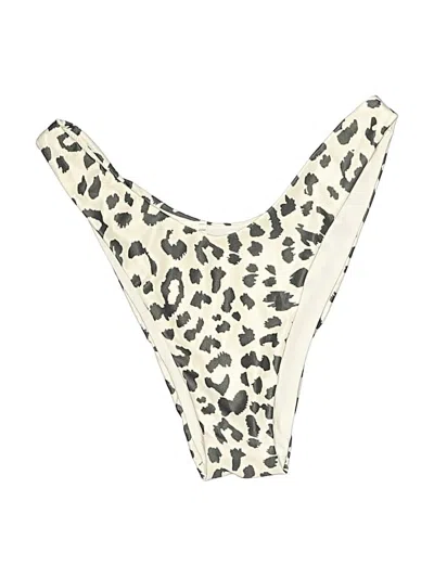 Aerie Swimsuit Top Ivory Animal Print Pattern Swimwear