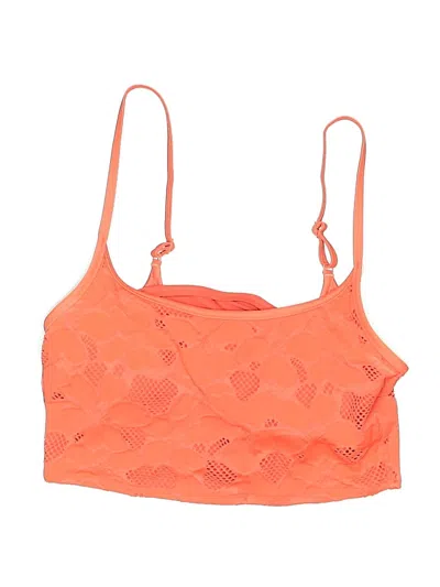 Pre-owned Aerie Swimsuit Top Orange Swimwear