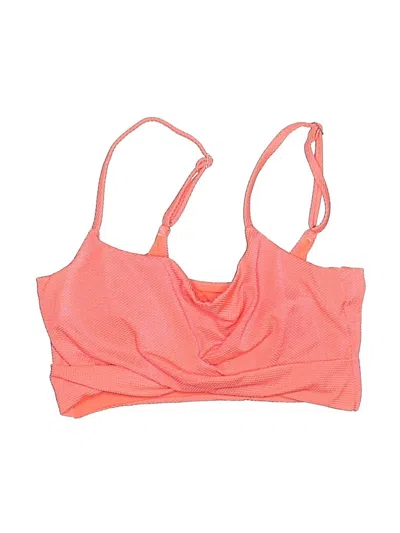 Pre-owned Aerie Swimsuit Top Orange Swimwear