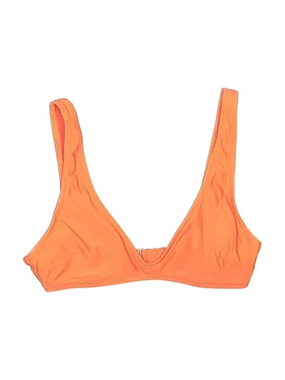 Pre-owned Aerie Swimsuit Top Orange Swimwear