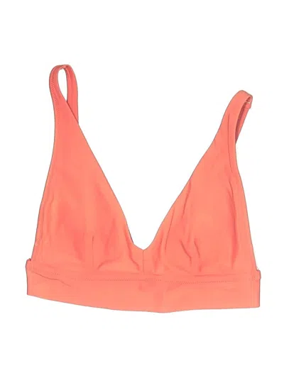 Pre-owned Aerie Swimsuit Top Orange Swimwear