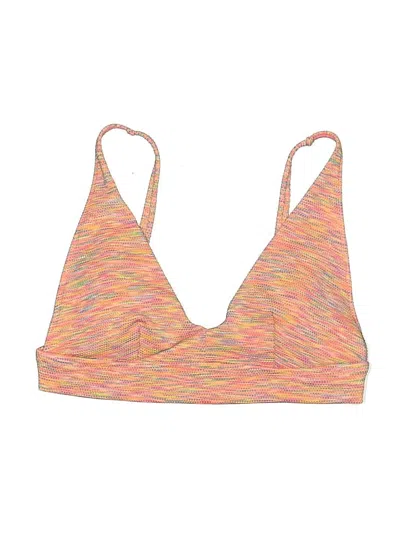 Pre-owned Aerie Swimsuit Top Orange Swimwear