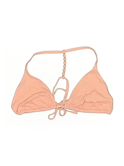 Pre-owned Aerie Swimsuit Top Tan Swimwear In Brown