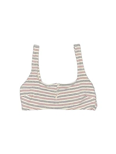 Pre-owned Aerie Swimsuit Top White Swimwear