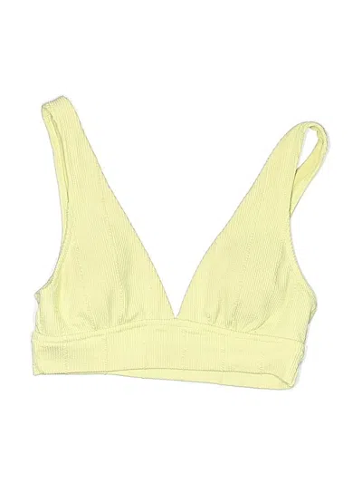 Pre-owned Aerie Swimsuit Top Yellow Swimwear