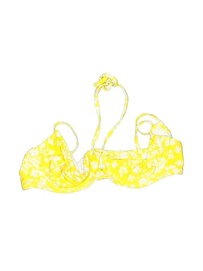 Pre-owned Aerie Swimsuit Top Yellow Swimwear