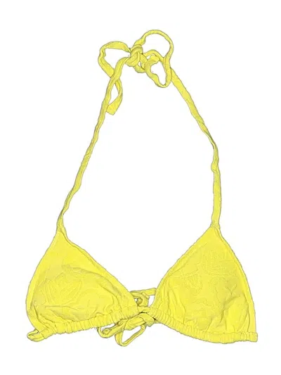 Pre-owned Aerie Swimsuit Top Yellow Swimwear